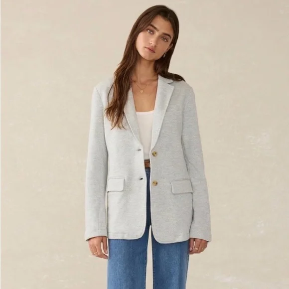 Faherty Inlet Blazer in Light Grey - Picture 5 of 6